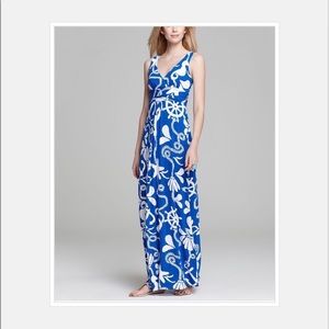 Lilly Pulitzer Sloane Maxi Dress Blue Schooner